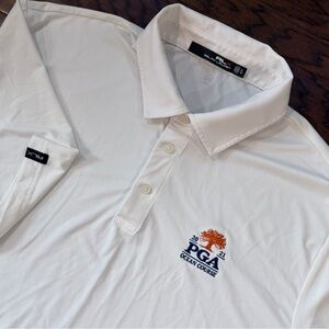 RLX Ralph Lauren Performance Polo Shirt PGA Ocean Course 2021 Golf XL White